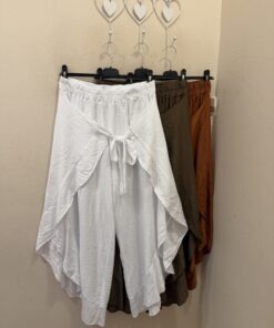 Pantalón lazada volante