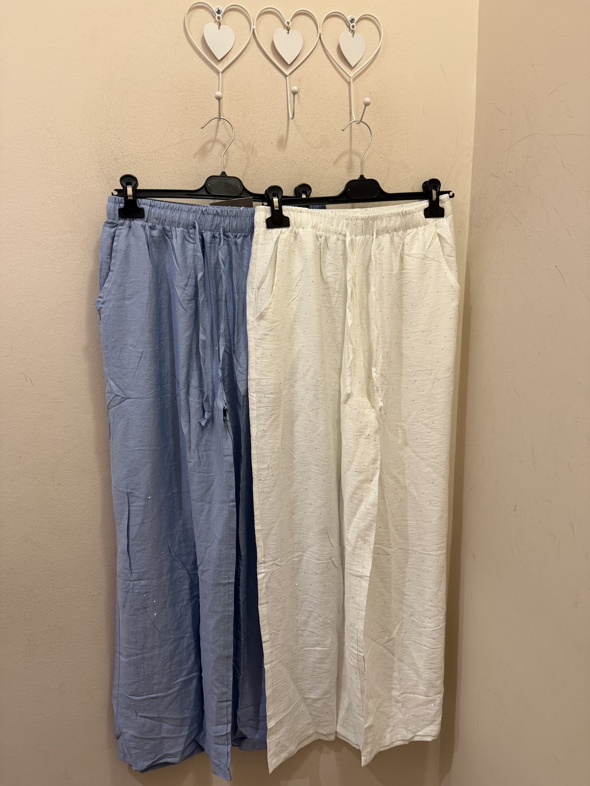 Pantalón recto Strass