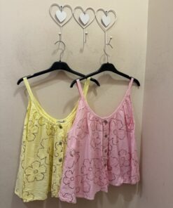 Blusa flor paillettes