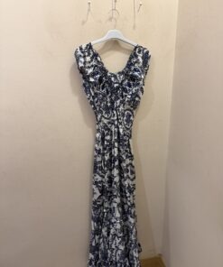 Vestido fruncido seda