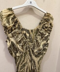 Alternative view of Vestido fruncido seda