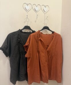 Blusa volante algodón
