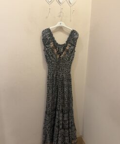Vestido seda negra