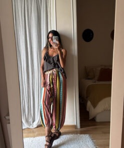 Pantalón bombacho estampado