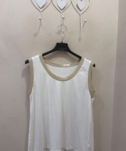 Camiseta blanca cuello lurex