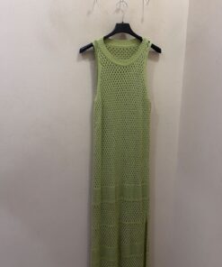 Maxi vestido pistacho