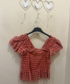 Top fruncido vichy