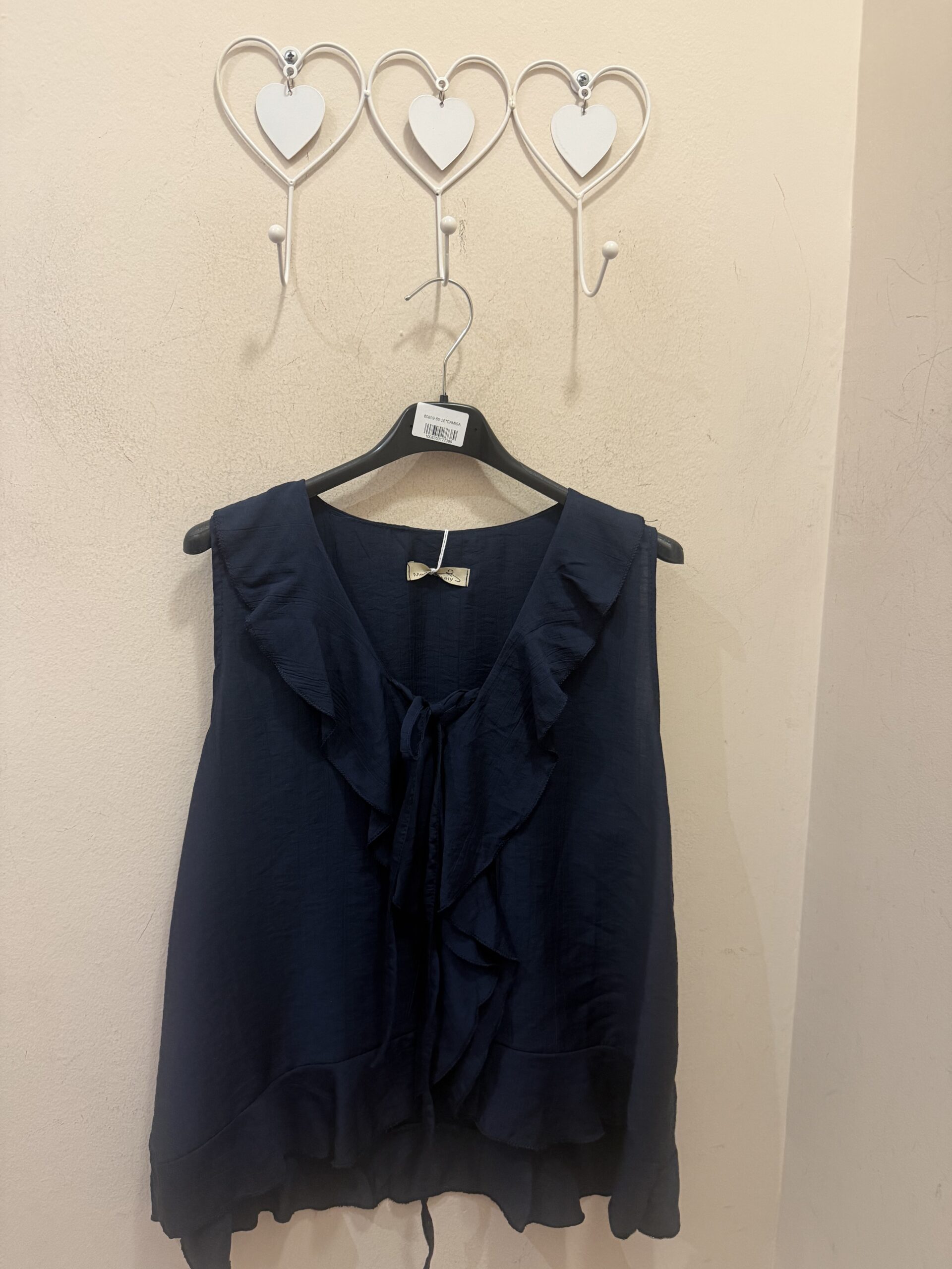 Blusa volante marino
