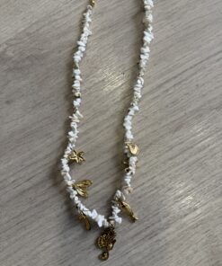 Collar piedra abalorio Mar