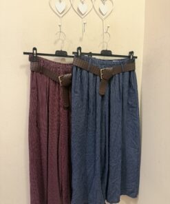 Pantalón culotte rayas