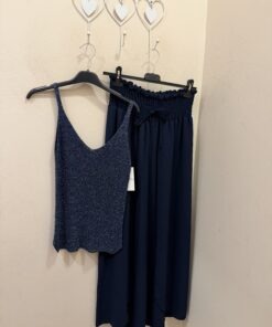 Alternative view of Conjunto top lurex pantalón Palazzo pareo