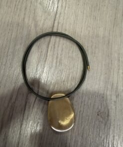 Collar imán kaki con oro