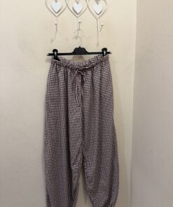 Pantalón vichy teja