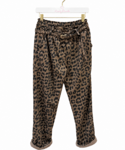 Pantalón algodón animal cinturón