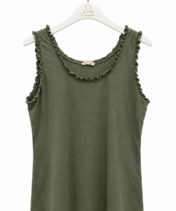Camiseta kaki volante