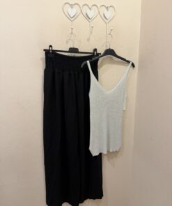 Conjunto top lurex y Palazzo