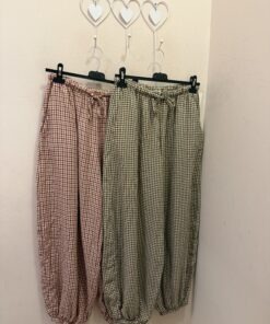 Pantalón bombacho cuadros