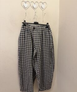 Pantalón barrel cuadros