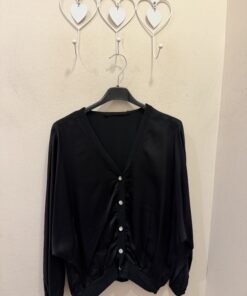 Chaqueta raso negro