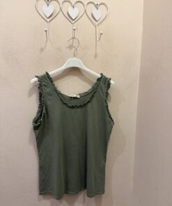 Camiseta kaki volante