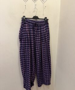 Pantalón vichy burdeos