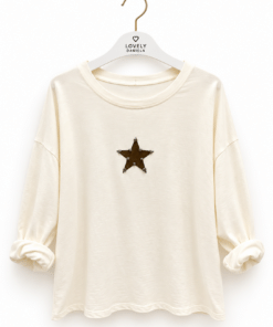 Alternative view of Sudadera fina estrella mujer