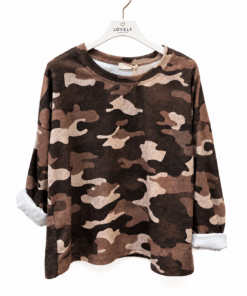 Sudadera camuflaje marrón