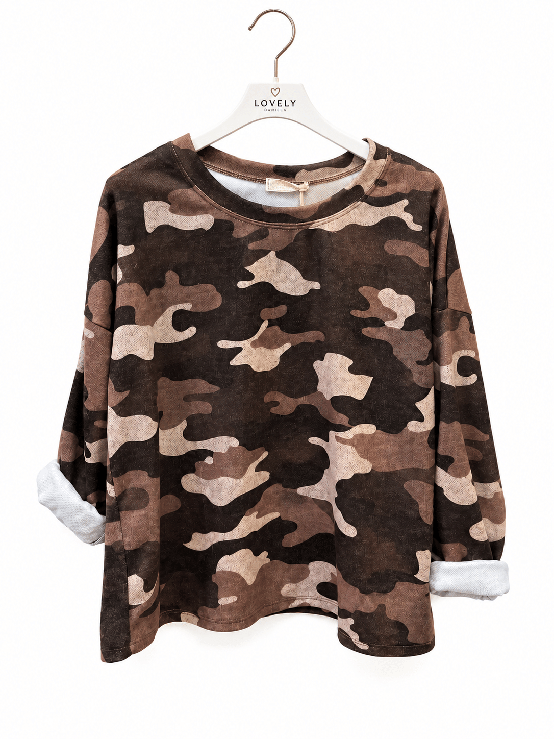 Sudadera camuflaje marrón