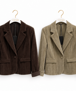 Blazer Bel beige y chocolate