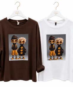 Camiseta combinada con mostaza