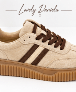Deportiva doble suela beige