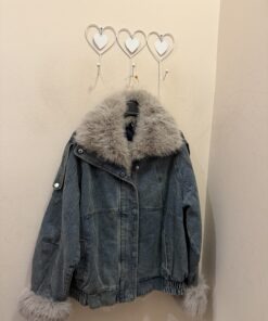 Cazadora pelo denim