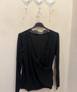 Camiseta puntilla cruzada cashmere