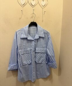 Camisa celeste bolsillo