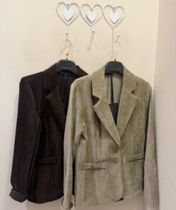 Blazer Bel beige y chocolate