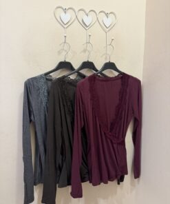 Alternative view of Camiseta puntilla cruzada cashmere
