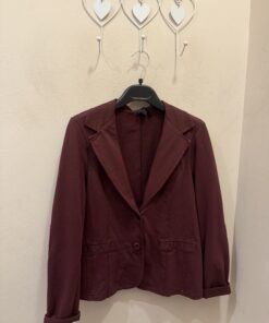 Blazer algodón coderas buganvilla
