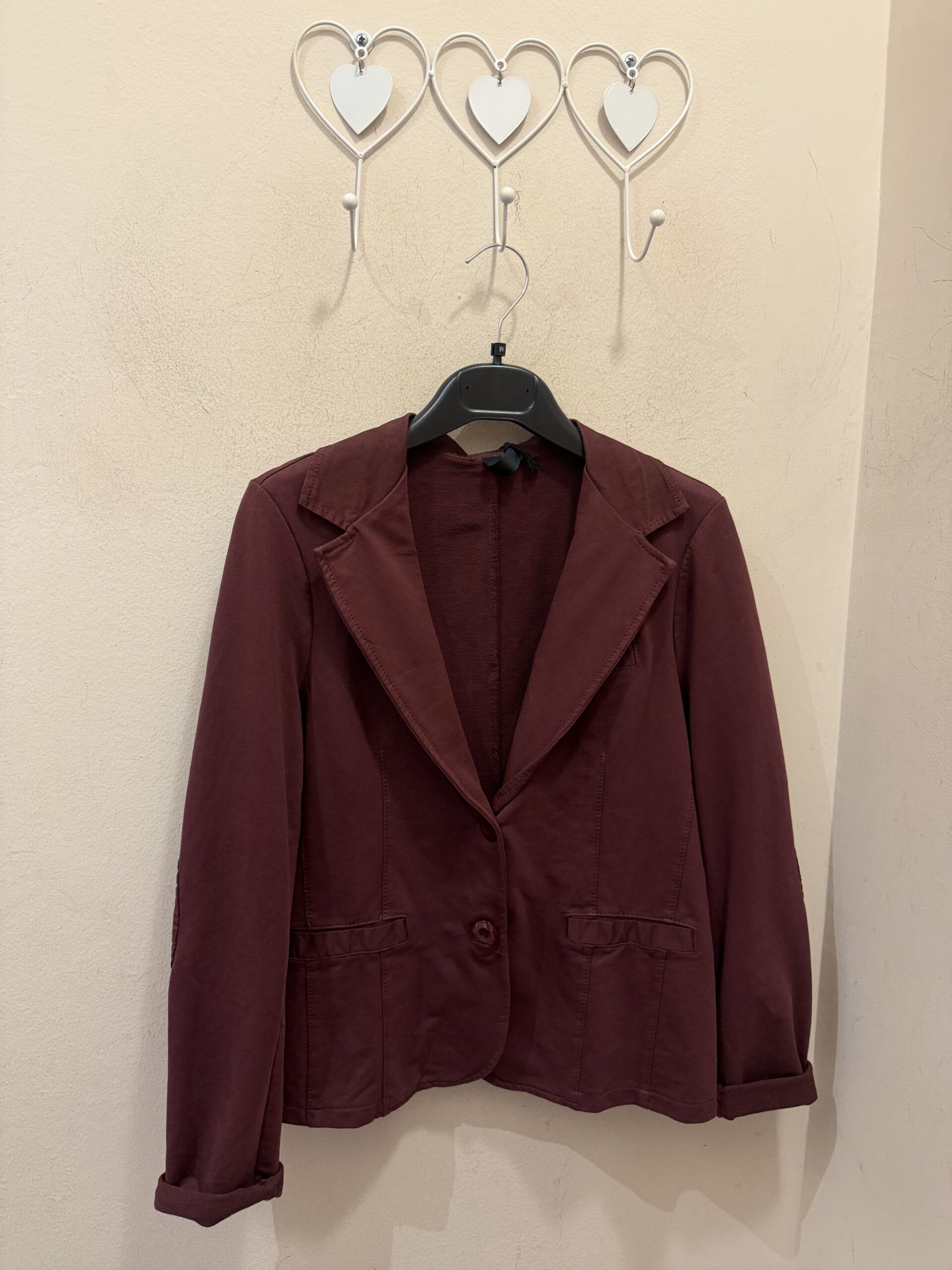 Blazer algodón coderas buganvilla