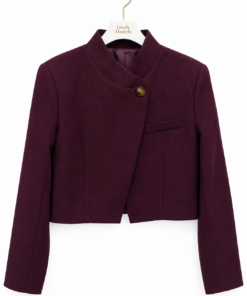 Blazer cropped botón