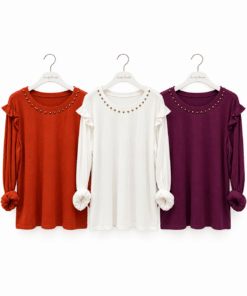 Camiseta tachas volante