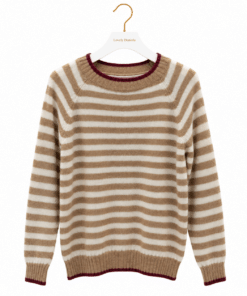 Jersey camel Navy detalle granate