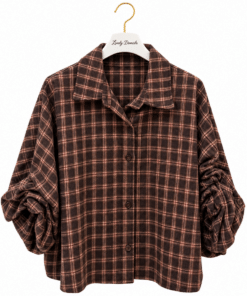 Camisa cuadros globo