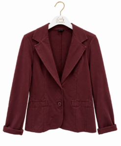 Blazer algodón coderas buganvilla