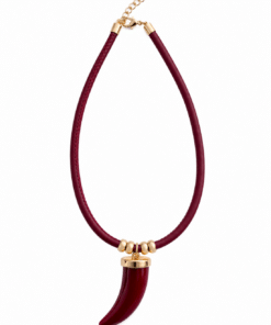 Alternative view of Collar cuero cuerno