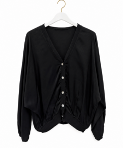 Chaqueta raso negro