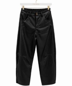 Pantalón ecopiel barrel