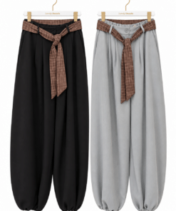 Pantalón bombacho corbata